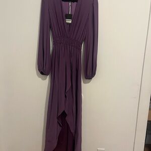 NWT Reformation Rosalina Plum Dress